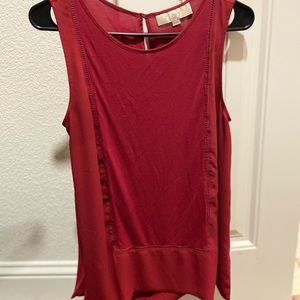 Loft red sleeveless top